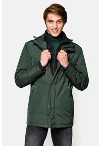 Lancerto - Kurtka Parka Zielona Cedar. Kolor: zielony. Materiał: poliester