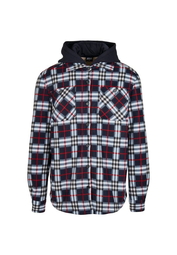 Veste polaire ave capuche Urban Classics. Typ kołnierza: kaptur. Kolor: czerwony, niebieski, wielokolorowy. Materiał: polar