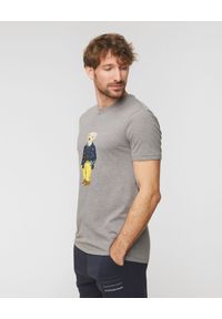Polo Ralph Lauren - T-shirt POLO RALPH LAUREN. Typ kołnierza: polo. Kolor: szary. Materiał: bawełna. Styl: klasyczny