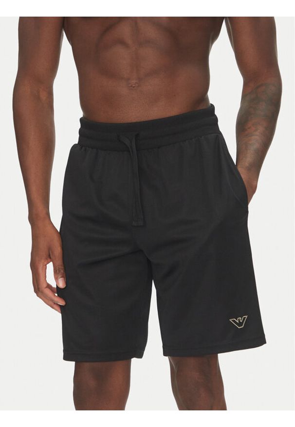 Emporio Armani Underwear Szorty sportowe EM000495 AF10791 UC001 Czarny Regular Fit. Kolor: czarny. Materiał: syntetyk. Styl: sportowy