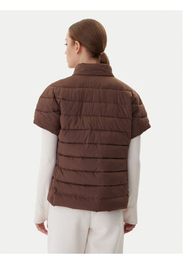 EA7 Emporio Armani Bezrękawnik 7W000477 AF12476 U6063 Brązowy Regular Fit. Kolor: brązowy. Materiał: syntetyk. Długość rękawa: bez rękawów