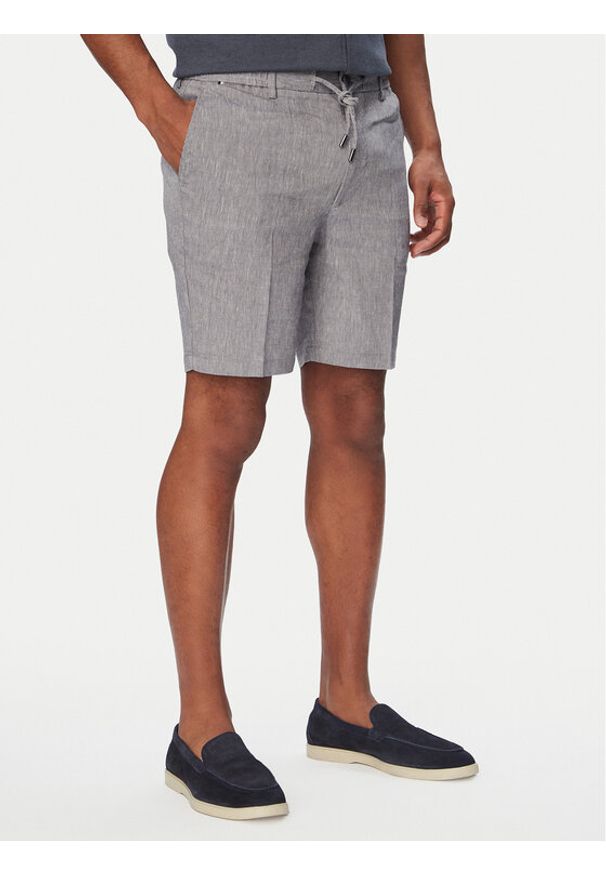 BOSS Szorty materiałowe Kane1 50557537 Niebieski Regular Fit. Kolor: niebieski. Materiał: syntetyk