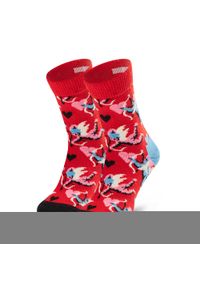 Happy-Socks - Skarpety Wysokie Dziecięce HAPPY SOCKS - KCUP01-4300 Czerwony. Kolor: czerwony. Materiał: materiał, bawełna, elastan, poliamid #1