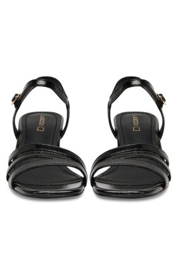 Lasocki Sandały HY6800-1 Czarny. Kolor: czarny. Materiał: lakier, skóra