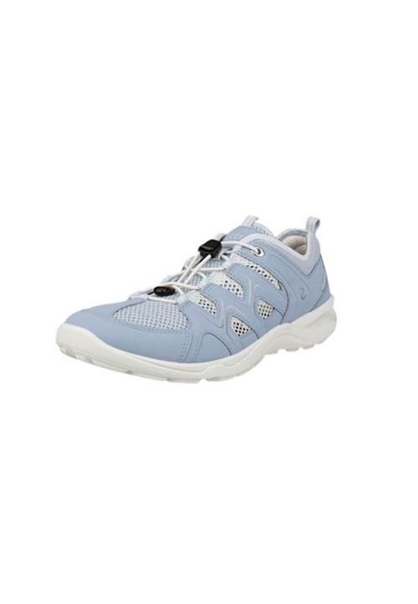 ecco - Buty do chodzenia damskie Ecco Terracruise. Kolor: niebieski. Materiał: materiał, syntetyk. Szerokość cholewki: normalna. Sport: turystyka piesza