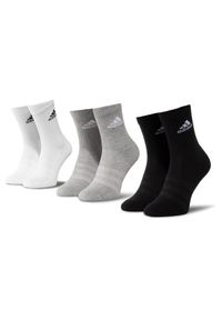 Adidas - Zestaw 3 par wysokich skarpet unisex adidas. Kolor: biały #1