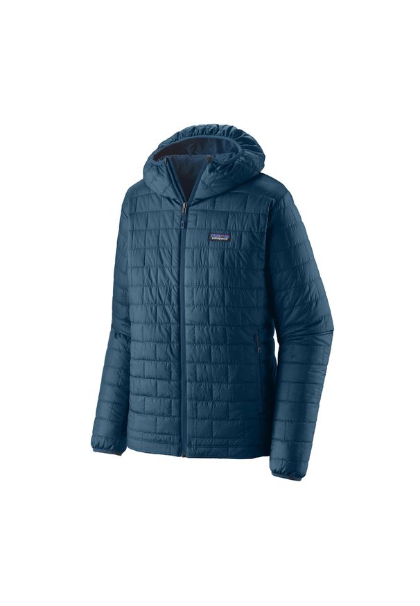 Kurtka ocieplana męska Patagonia Nano Puff Hoody. Kolor: niebieski. Sport: turystyka piesza