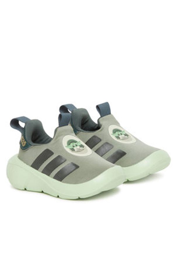 Adidas - adidas Sneakersy Star Wars the Mandalorian Monofit JI0502 Zielony. Kolor: zielony. Materiał: materiał. Wzór: motyw z bajki