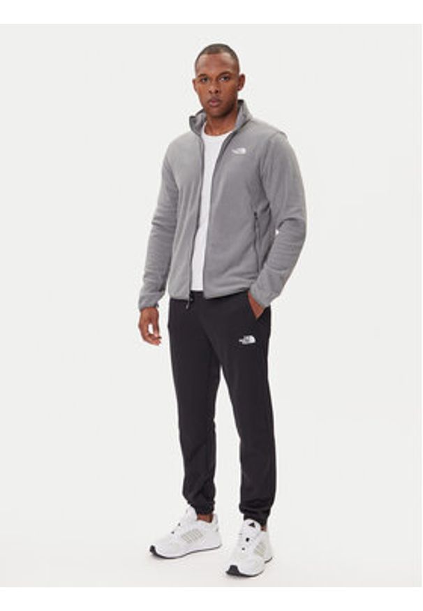 The North Face Polar Glacier NF0A8D0R Szary Regular Fit. Kolor: szary. Materiał: syntetyk
