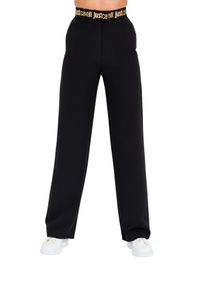 Just Cavalli - JUST CAVALLI Czarne damskie spodnie HW, Rozmiar 38. Kolor: czarny #6