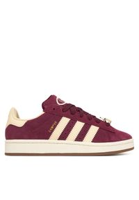 Adidas - adidas Sneakersy Campus 00s KK0049 Bordowy. Kolor: czerwony. Materiał: skóra, zamsz. Model: Adidas Campus #1