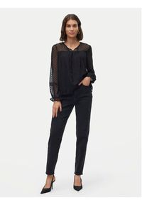 Vero Moda Bluzka Leah 10314692 Czarny Regular Fit. Kolor: czarny. Materiał: syntetyk #2