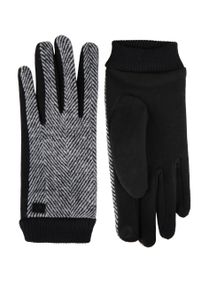 Volcano - Rękawiczki z wzorem H-FLO. Materiał: prążkowany, dzianina, materiał. Wzór: jodełka, gładki. Sezon: zima. Styl: klasyczny, elegancki #1
