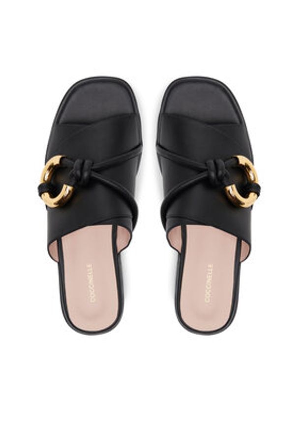 Coccinelle Klapki E4 SGH 17 01 01 Czarny. Kolor: czarny. Materiał: skóra