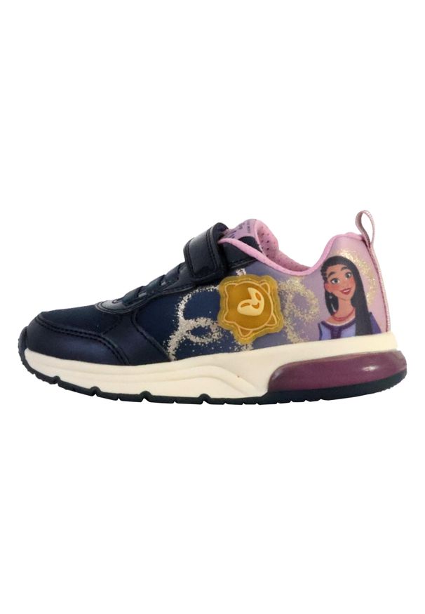 Buty juniorskie Geox Spaceclub. Kolor: niebieski. Materiał: tkanina, syntetyk. Sport: turystyka piesza