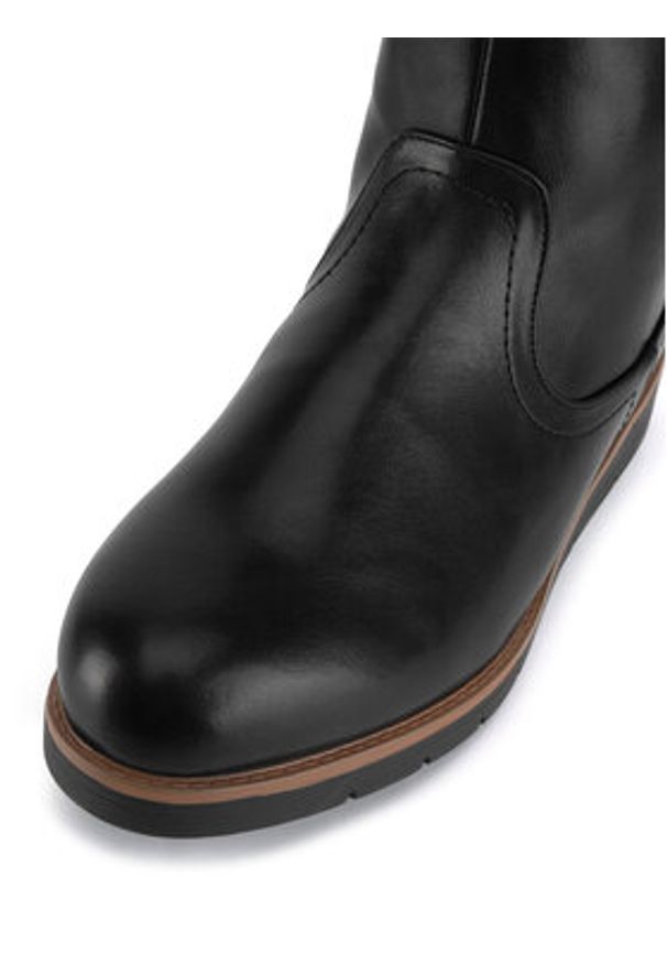 Clara Barson Botki WYL3986-1 Czarny. Kolor: czarny. Materiał: materiał