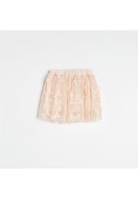 Reserved - Tiulowa spódnica - Beżowy. Kolor: beżowy. Materiał: tiul #1