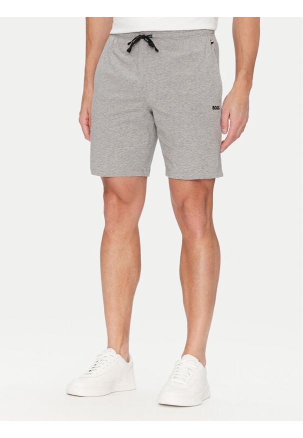 BOSS Szorty sportowe Mix&Match 50515367 Szary Regular Fit. Kolor: szary. Materiał: bawełna. Styl: sportowy