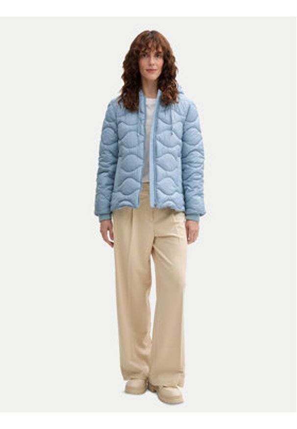 Tom Tailor Kurtka puchowa 1044399 Błękitny Regular Fit. Kolor: niebieski. Materiał: syntetyk