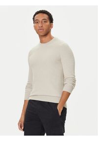 BOSS Sweter Klapok 50548673 Beżowy Regular Fit. Kolor: beżowy. Materiał: bawełna #1