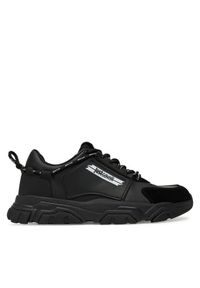 Just Cavalli Sneakersy 79QA3SH1 Czarny. Kolor: czarny. Materiał: skóra