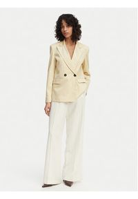 MAX&Co. Marynarka Giraffa 2616041054200 Beżowy Regular Fit. Kolor: beżowy. Materiał: bawełna #4