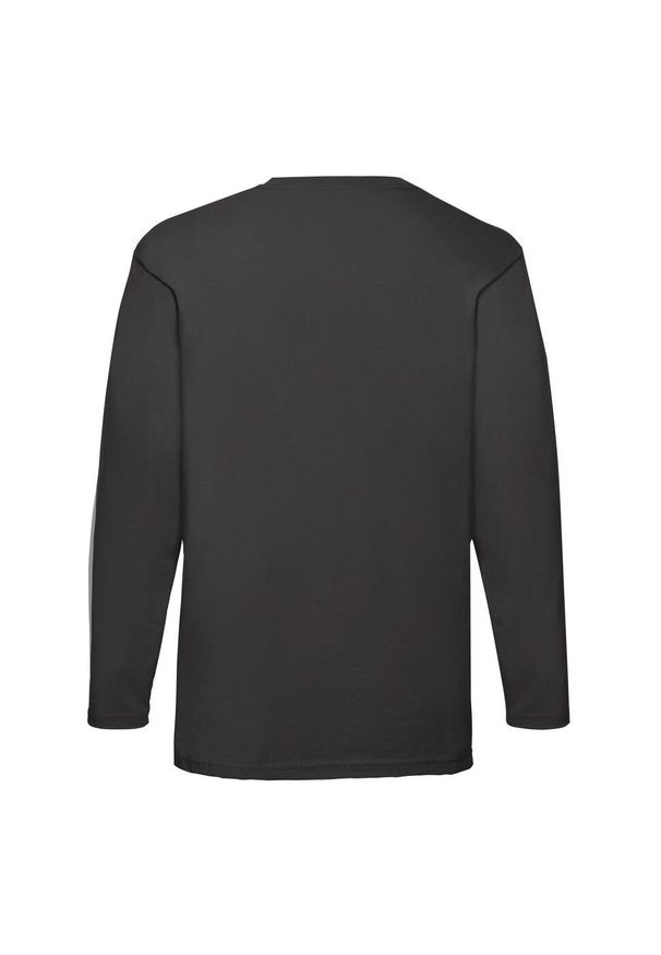 FRUIT OF THE LOOM - Koszulka Z Długim Rękawem Dla Dorosłych Unisex Valueweight. Kolor: czarny. Długość rękawa: długi rękaw. Długość: długie