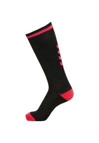 Skarpety sportowe dla dorosłych Hummel Elite Indoor Sock High. Kolor: wielokolorowy, różowy, czarny