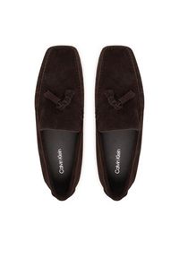 Calvin Klein Mokasyny Driver Tassels Su HM0HM02028 Brązowy. Kolor: brązowy. Materiał: zamsz, skóra #4