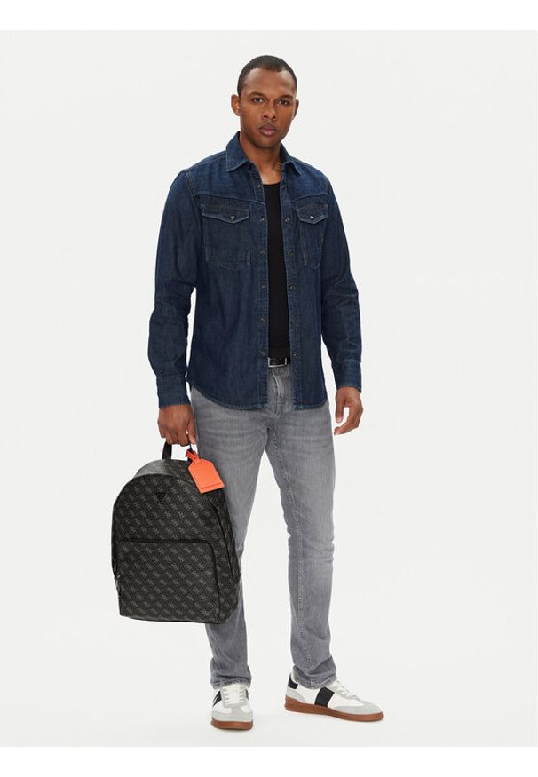 Guess Plecak HMMILO P5219 Czarny. Kolor: czarny. Materiał: skóra