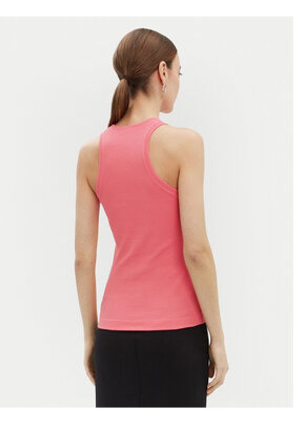 Pinko - PINKO Top 100822 A2C1 Różowy Regular Fit. Kolor: różowy. Materiał: bawełna