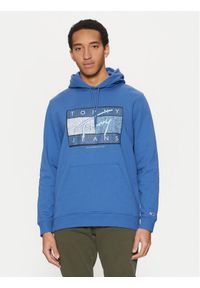Tommy Jeans Bluza Dna Flag Twist DM0DM21100 Niebieski Regular Fit. Kolor: niebieski. Materiał: bawełna #1