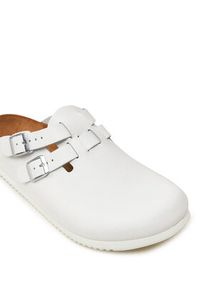 Birkenstock Klapki Kay Sl Sfb Le 1018228 Biały. Kolor: biały. Materiał: skóra #5