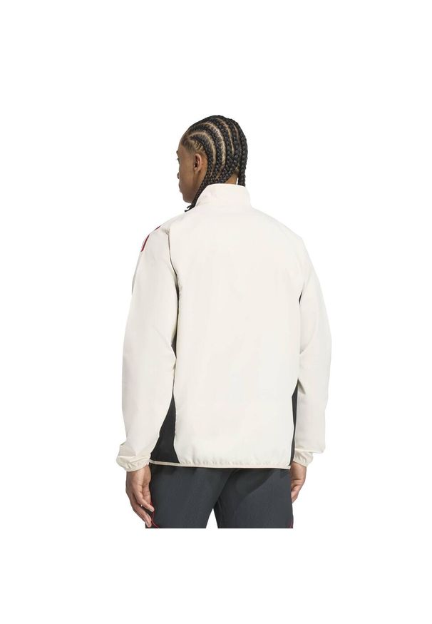 Adidas - Kurtka treningowa Prematch Liverpool FC 2025/26. Kolor: biały. Sport: piłka nożna