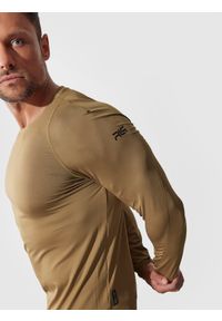 4f - 4F Longsleeve treningowy szybkoschący z materiałów z recyklingu męski 4F x Robert Lewandowski XXL. Kolor: brązowy. Materiał: materiał. Długość rękawa: długi rękaw. Sport: fitness
