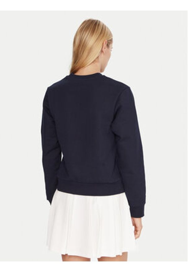 Lacoste Bluza SF5270 Granatowy Regular Fit. Kolor: niebieski. Materiał: bawełna
