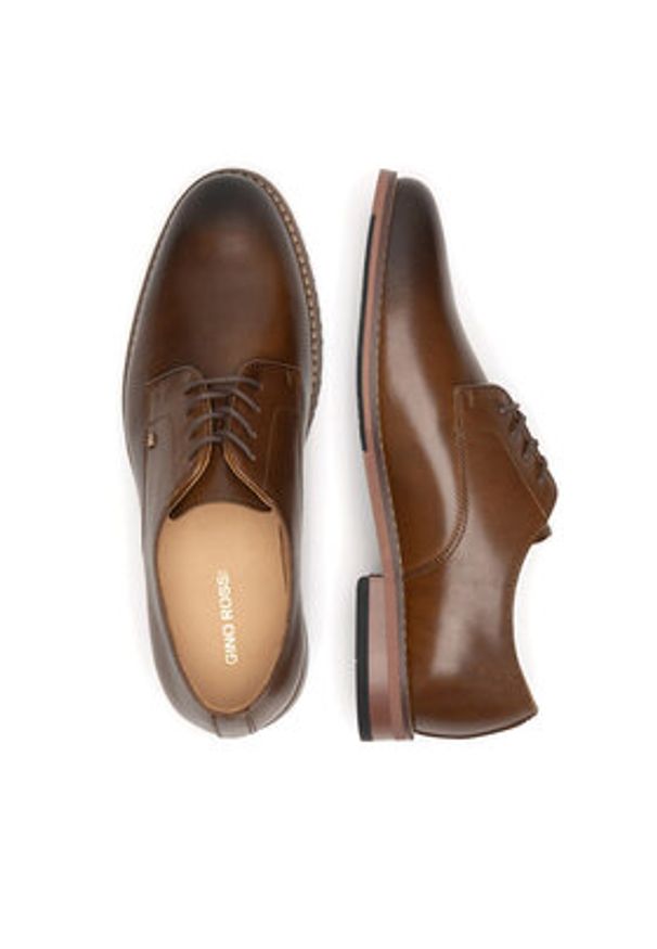 Gino Rossi - GINO ROSSI Półbuty CEO-DANTE2-01 125AM Brązowy. Kolor: brązowy. Materiał: skóra