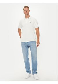 Lacoste Polo PH5981 Biały Regular Fit. Typ kołnierza: polo. Kolor: biały. Materiał: bawełna