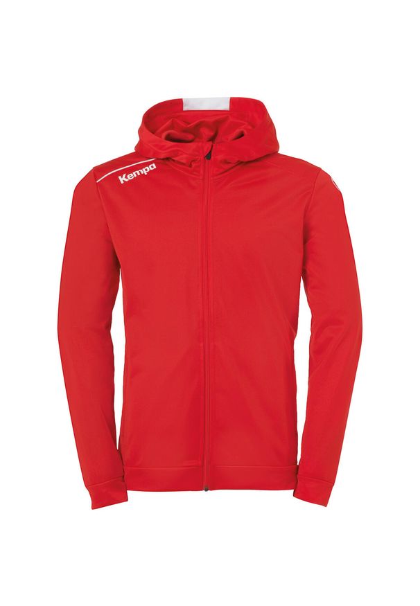 KEMPA - Dziecięca bluza dresowa z kapturem Kempa. Typ kołnierza: kaptur. Kolor: czerwony, czarny, biały, wielokolorowy. Materiał: dresówka. Wzór: kolorowy. Sport: piłka ręczna