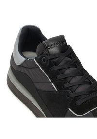 Calvin Klein Sneakersy Low Top Lace Up Mix HM0HM01403 Czarny. Kolor: czarny. Materiał: skóra