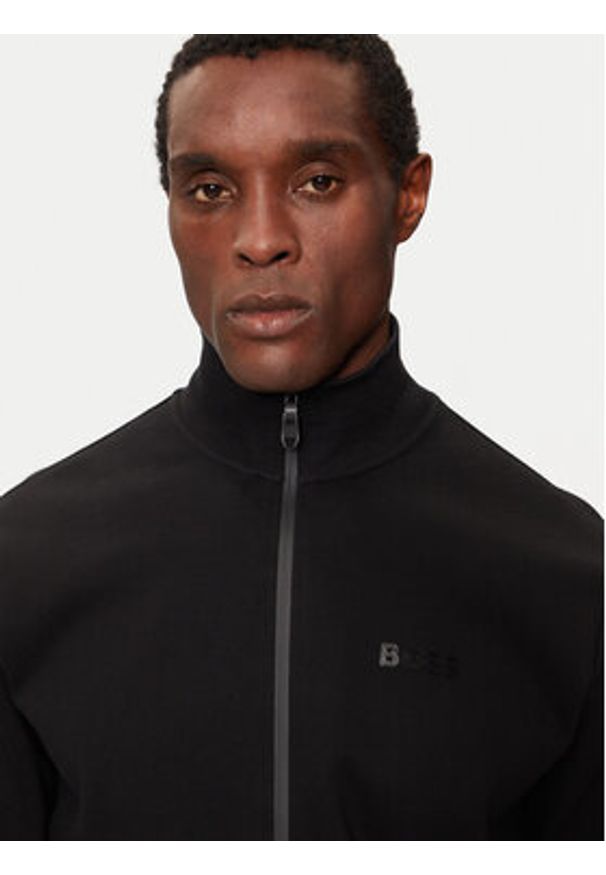 BOSS - Boss Bluza Skaz Mirror 50523477 Czarny Regular Fit. Kolor: czarny. Materiał: bawełna