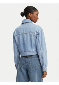 Hugo - HUGO Kurtka jeansowa Galatea 50557043 Niebieski jasny Regular Fit. Kolor: niebieski. Materiał: bawełna #5