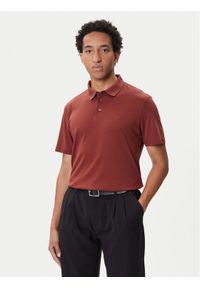 Calvin Klein Polo Supima LV04LB276G Brązowy Regular Fit. Typ kołnierza: polo. Kolor: brązowy. Materiał: bawełna