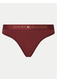 TOMMY HILFIGER - Tommy Hilfiger Figi klasyczne UW0UW05588 Bordowy Regular Fit. Kolor: czerwony. Materiał: bawełna, materiał #5