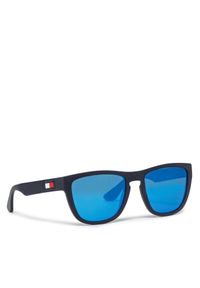 TOMMY HILFIGER - Okulary przeciwsłoneczne Tommy Hilfiger. Kolor: niebieski