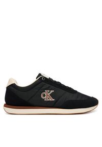 Calvin Klein Jeans Sneakersy Retro Runner Ess Mix Mat YM0YM01361 Czarny. Kolor: czarny. Materiał: materiał #1