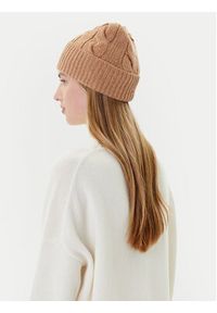 Polo Ralph Lauren Czapka 455981433003 Brązowy. Kolor: brązowy. Materiał: wełna, materiał