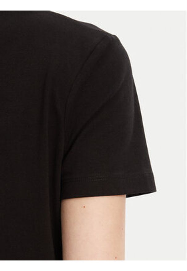 Guess T-Shirt V5YI08 J1314 Czarny Regular Fit. Kolor: czarny. Materiał: bawełna