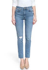 Wrangler - WRANGLER RETRO-SKINNY SPODNIE DAMSKIE VINTAGE NOISE W253WB058 112128002. Styl: retro, vintage #2