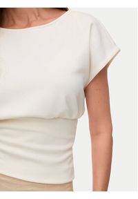 Vero Moda Bluzka Smilla 10355466 Beżowy jasny Regular Fit. Kolor: beżowy. Materiał: syntetyk #3